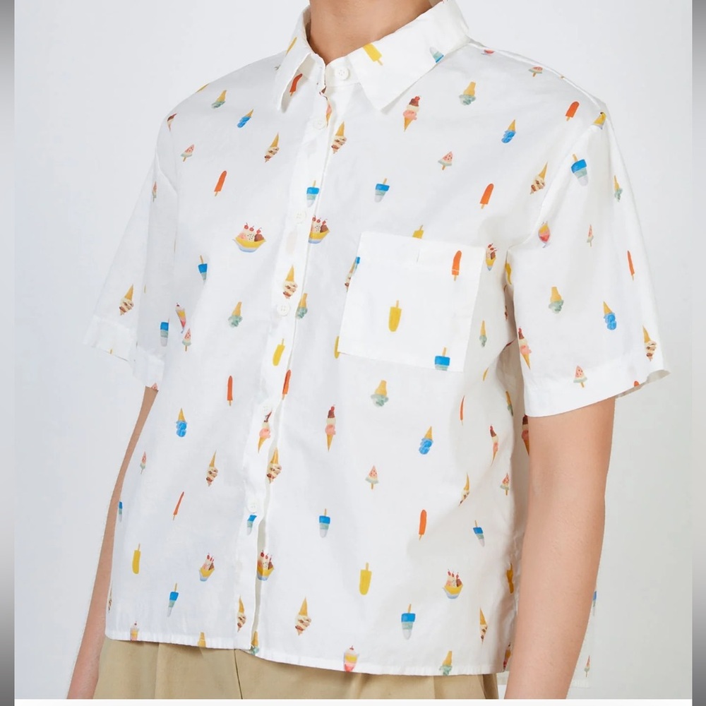 Glassworks London ice cream print shirt - worn once!